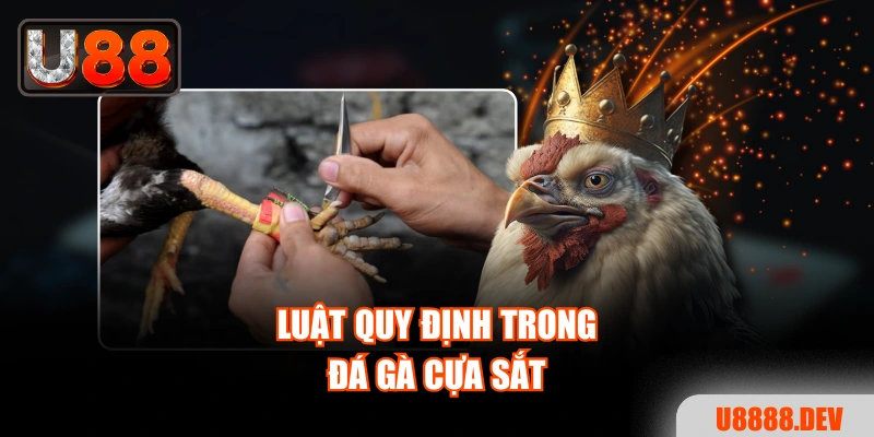Luật quy định trong đá gà cựa sắt